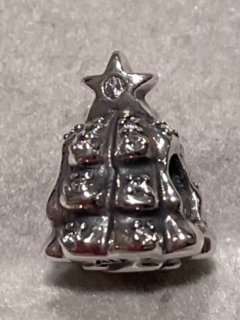 Retired Pandora Tree of Lights Christmas Charm (Item #791239CZ)